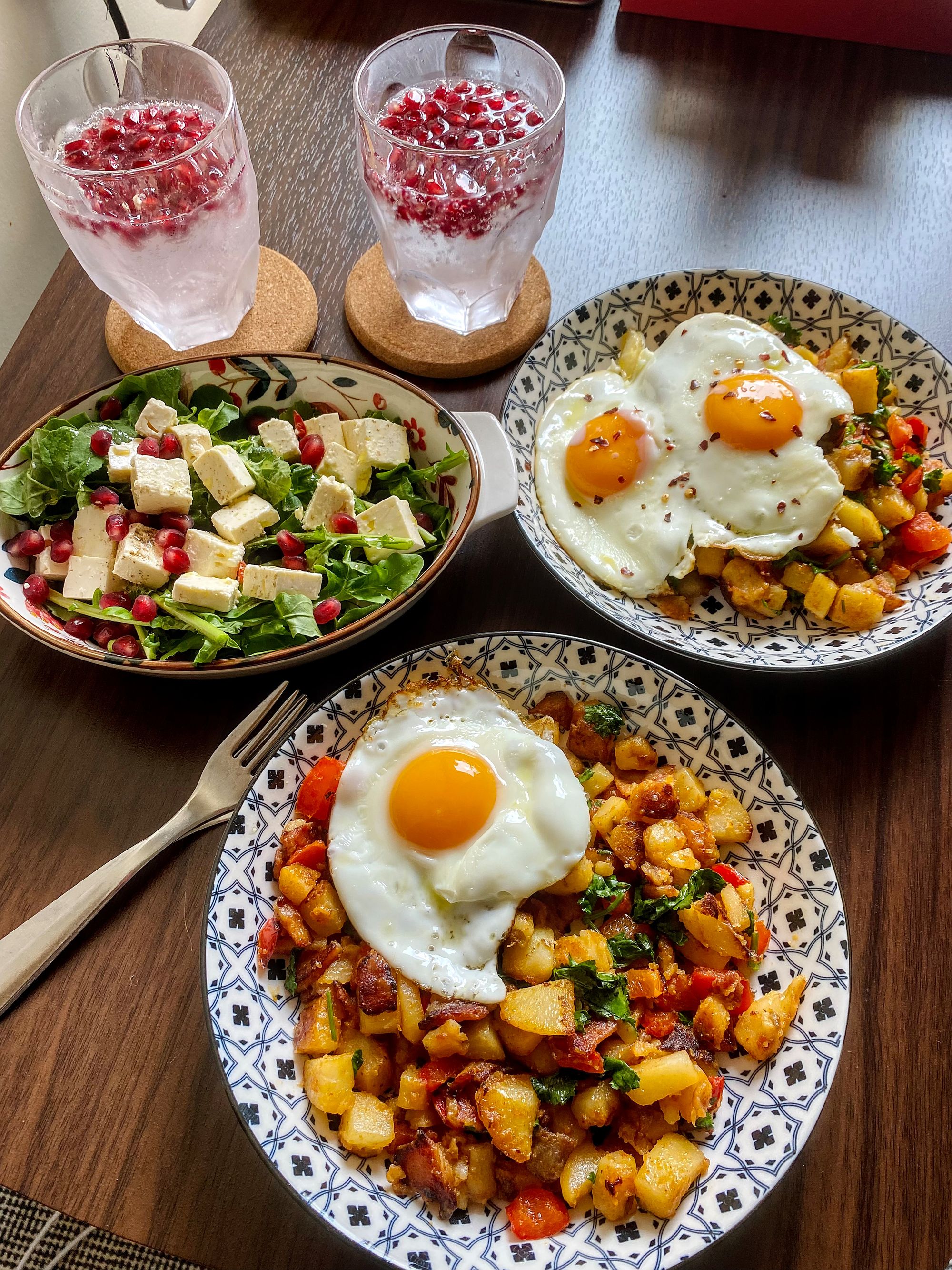 Breakfast Hash and Feta Salad